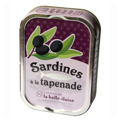 Sardines with black olive...