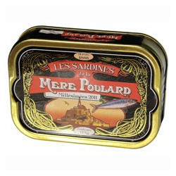 Vintage sardines in olive...