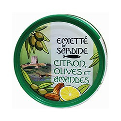Emietté de sardines citron olives et amandes