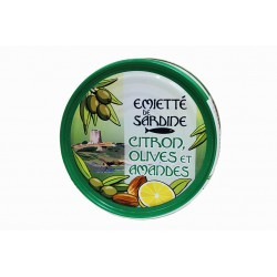 Emietté de sardines citron olives et amandes