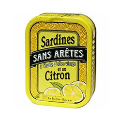 Sardines sans arêtes à l'huile d'olive vierge et au citron
