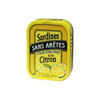 Sardines sans arêtes à l'huile d'olive vierge et au citron