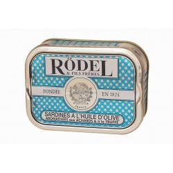 Sardines à l'huile d'olive aromatisées aux achards & à la truffe