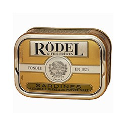 Sardines à l'huile d'olive et au poivre vert