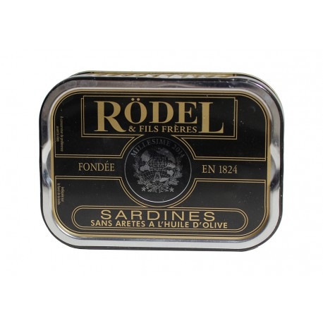 Sardines sans arêtes à l'huile d'olive vierge extra millésimées 2014 Sardines sans arêtes à l'huile d'olive vierge extra millésimées 2014