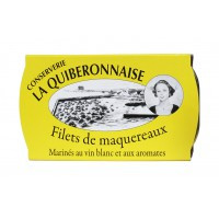 Filets de maquereaux marinés au vin blanc et aux aromates 122g