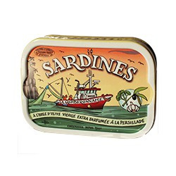 Sardines à l'huile d'olive vierge extra parfumée à la persillade