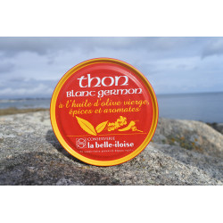 Thon blanc germon à l'huile d'olive vierge, épices et aromates