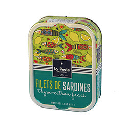 Filets de sardines thym-citron frais