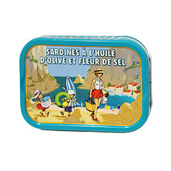 Sardines à l'huile d'olive et fleur de sel