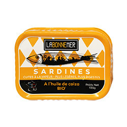 Sardines à l'huile de colza BIO