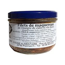 Filets de maquereau au vinaigre de cidre et vin blanc