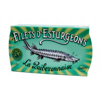 Filets d'esturgeons marinés au vin blanc et aux aromates