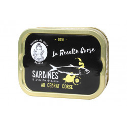 Sardines à l'huile d'olive vierge extra et au cédrat corse