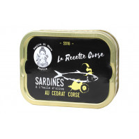 Sardines à l'huile d'olive vierge extra et au cédrat corse