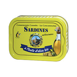 Sardines à l'huile d'olive bio