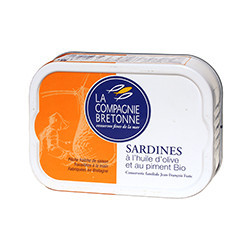 Sardines à l'huile d'olive et au piment Bio