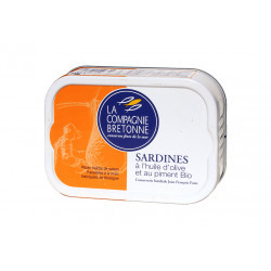 Sardines à l'huile d'olive et au piment Bio
