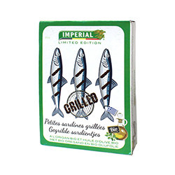Petites sardines grillées à l'origan BIO et huile d'olive BIO