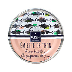 Émietté de thon à l'olive au basilic et aux pignons de pin