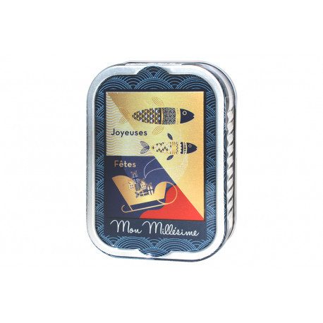 Sardines à l'huile d'olive Joyeuses fêtes Sardines à l'huile d'olive Joyeuses fêtes