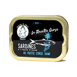 Sardines à l'huile d'olive et au pastis corse Dami