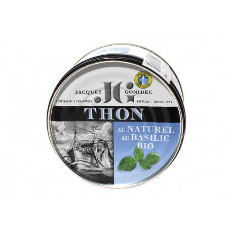Thon au naturel et basilic BIO Thon au naturel et basilic BIO