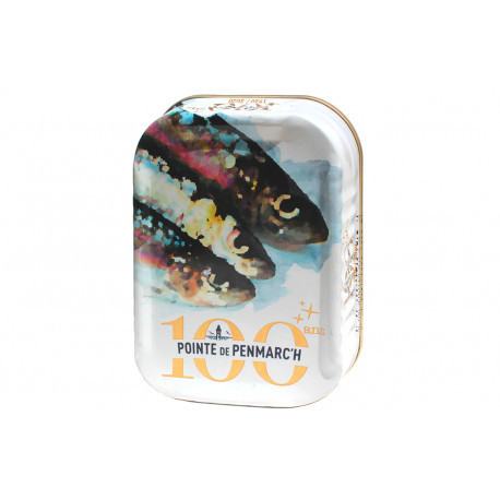 Sardines à l'ancienne millésimées 2019, centenaire décor sardines Sardines à l'ancienne millésimées 2019, centenaire décor sardines