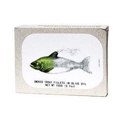 Smoked trout fillets in...