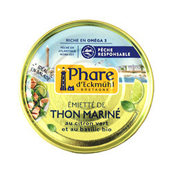 Crumbled tuna marinated in...