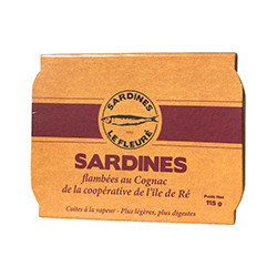 Sardines flambéed with...