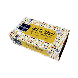 Foie de morue fumé au bois...