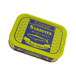 Vintage sardines in organic...