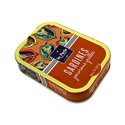 Sardines with grilled peppers