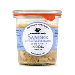 Zander with sesame seeds...