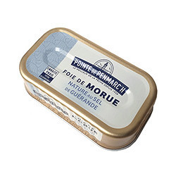 Foie de morue nature au sel...