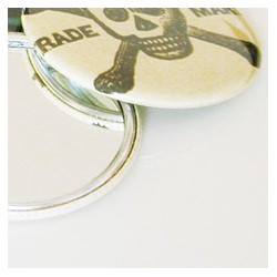 Miroir de poche "Tête de mort"