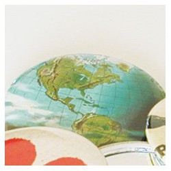 Miroir de poche, "Mappemonde".